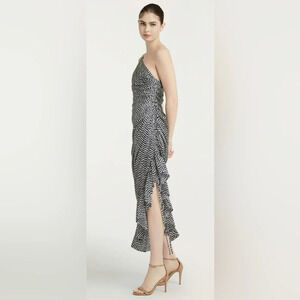 Cinq a Sept CHRISTEL DRESS in IVORY/NAVY